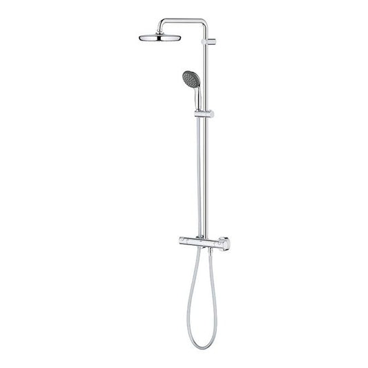 Grohe Vitalio Start brusekolonne med termostatbatteri, Ø 21 cm
