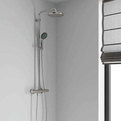 Grohe Vitalio Start brusekolonne med termostatbatteri, Ø 21 cm