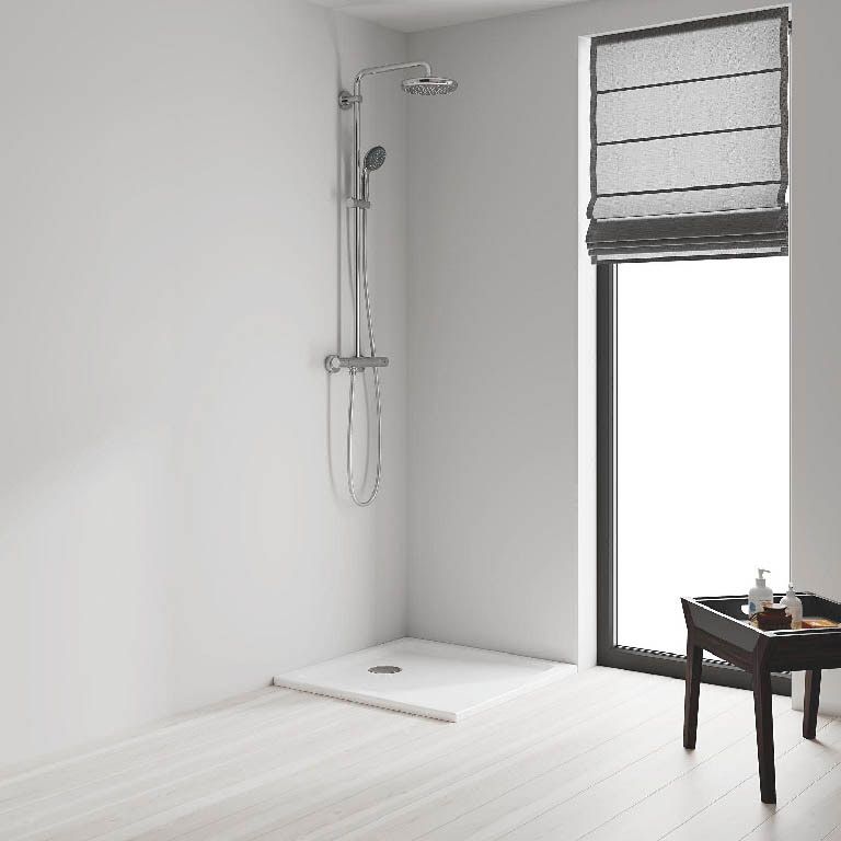 Grohe Vitalio Start System brusekolonne med termostat, Ø 21 cm