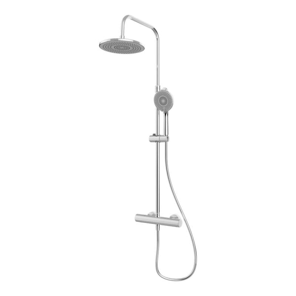 Termostatisk Brusesøjle 23 cm 3-Funktion Krom 128,8 cm