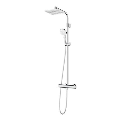 Hansgrohe Waterforms 23 x 23 cm 2-funktions brusekolonne med termostatbatteri