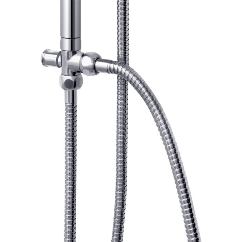 Brusesøjle 5 Funktioner 19,8 cm Krom 77 cm