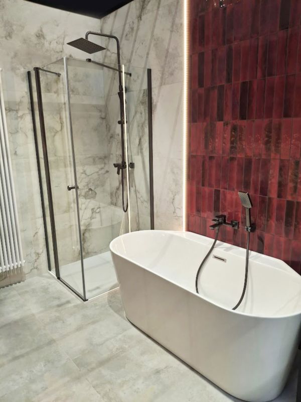 Brusesøjle Harris 3-Funktion Gun Metal 86-112 cm | 5902273571940