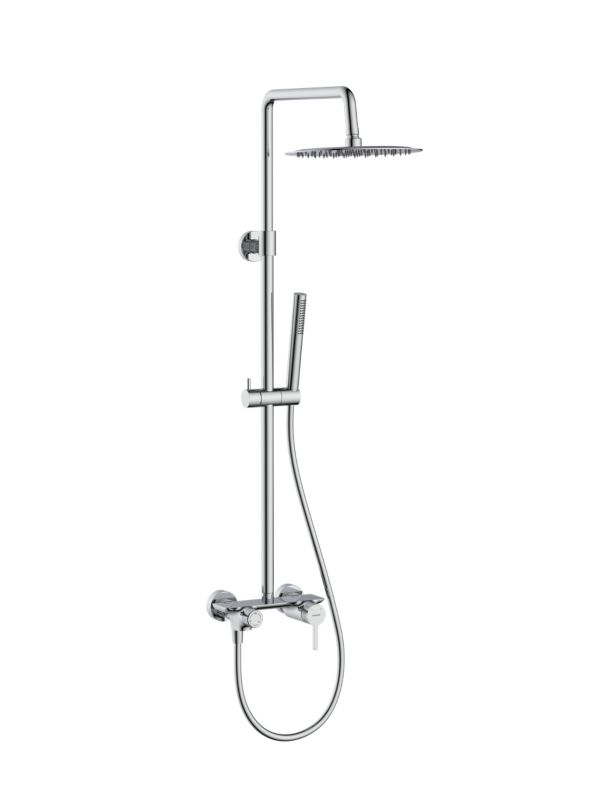 Brusesøjle Travis 3-Funktion 25 cm Deskskyl Hoved Krom 5902273584254