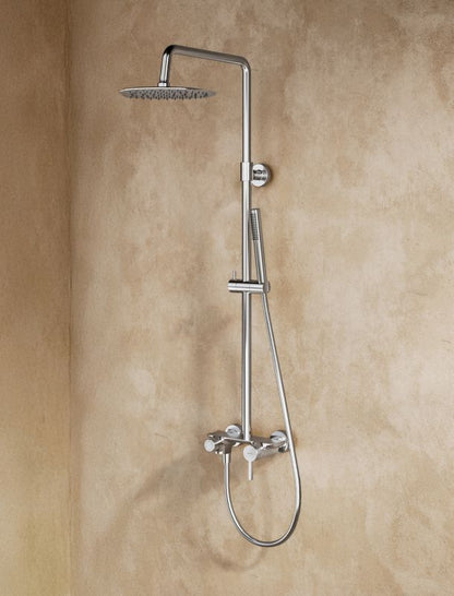 Brusesøjle Travis 3-Funktion 25 cm Deskskyl Hoved Krom 5902273584254