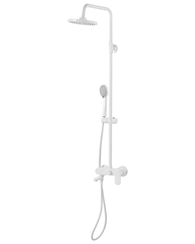 Brusesøjle med Regnbruser Hvid 83 cm Maksimalt Flow