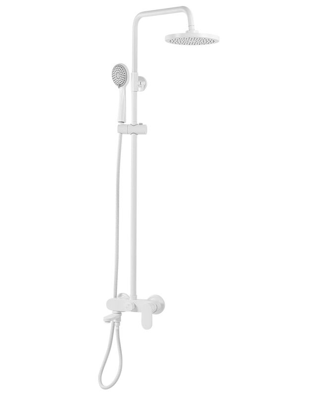 Brusesøjle med Regnbruser Hvid 83 cm Maksimalt Flow