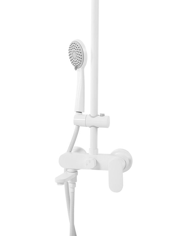 Brusesøjle med Regnbruser Hvid 83 cm Maksimalt Flow