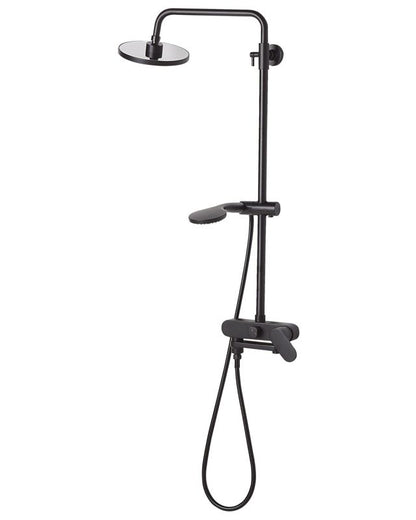 Brusesøjle med Regnbruser Sort 83 cm