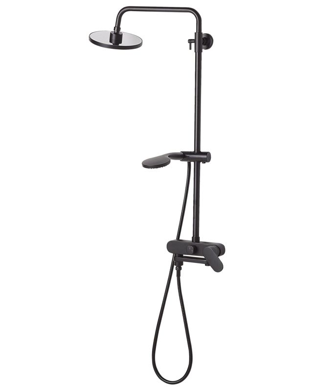 Brusesøjle med Regnbruser Sort 83 cm