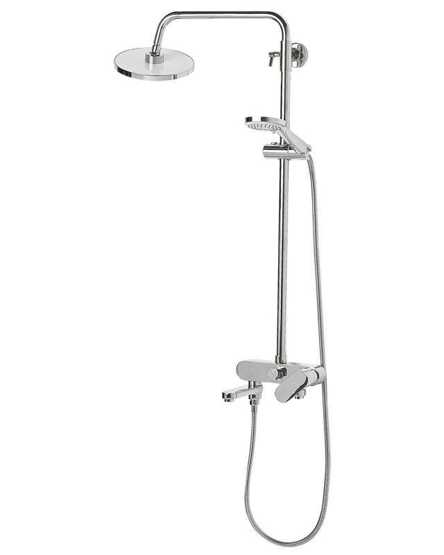 Brusesøjle med Regnbruser Sølv 83 cm 1 stk.