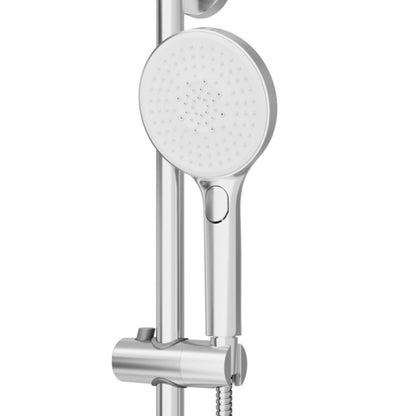 Brusekolonne med Termostatisk Batteri 254 mm Hovedbruser Krom 163 cm