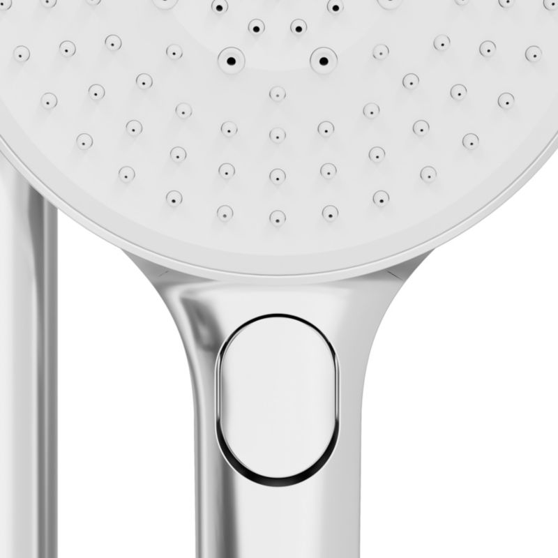 Brusekolonne med Termostatisk Batteri 254 mm Hovedbruser Krom 163 cm