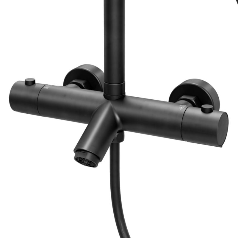 Termostatisk Brusesøjle Anika Sort 163 cm 5059340725604