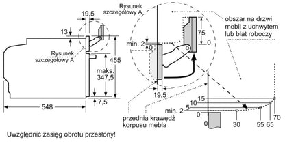 Kombidampovn CS736G1B1 47 L Sort