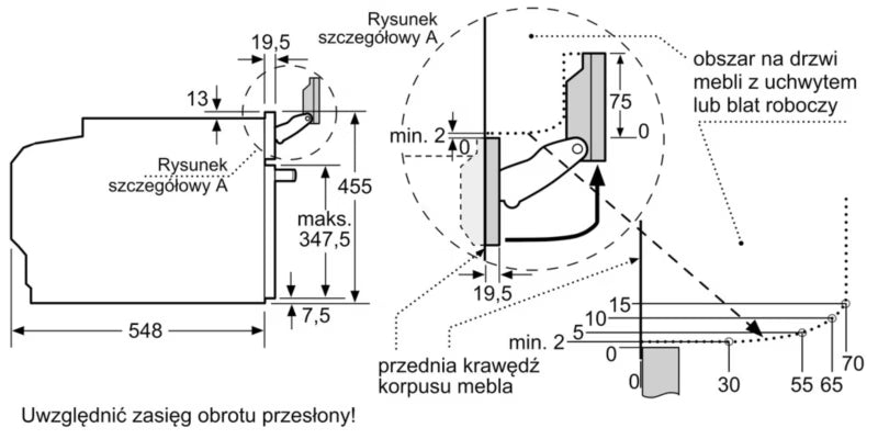 Kombidampovn CS736G1B1 47 L Sort