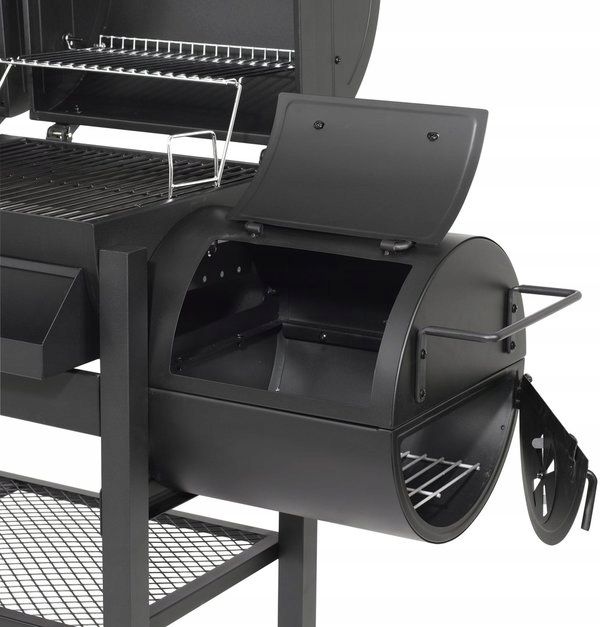 Kombigrill 3-i-1 Gas Kul Røgeovn 174x60 cm Sort
