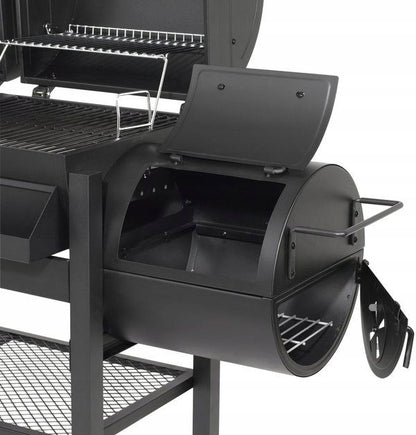 Kombigrill 3-i-1 Gas Kul Røgeovn 174x60 cm Sort