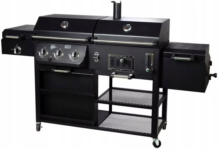 Kombigrill ARIZONA 203x60 cm Sort