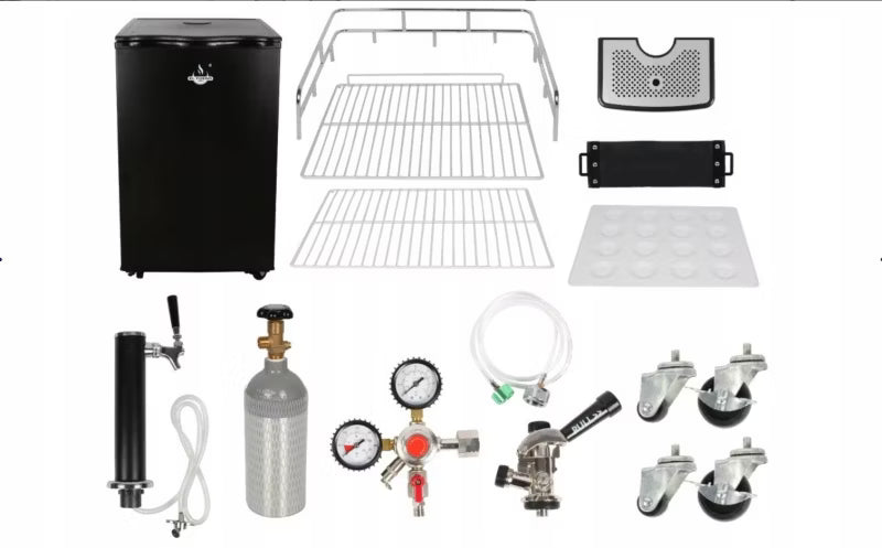 Kombigrill Gas og Kul 236x69 cm Sort