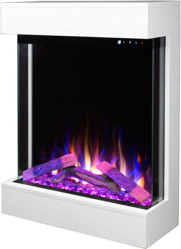 Elektrisk Pejs Dame 73x83 cm Hvid