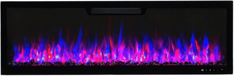 Elektrisk Pejs Elite 183 183x46 cm Sort