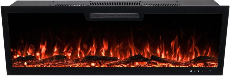 Elektrisk Pejs Elite 183 183x46 cm Sort