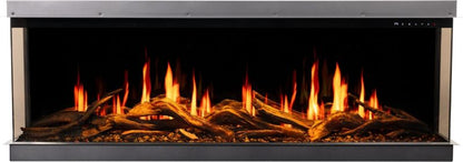 Elektrisk Pejs Gold 132 131x53 cm Sort