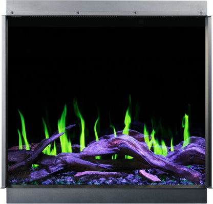 Elektrisk Pejs Gold 74 74x72 cm Sort LED