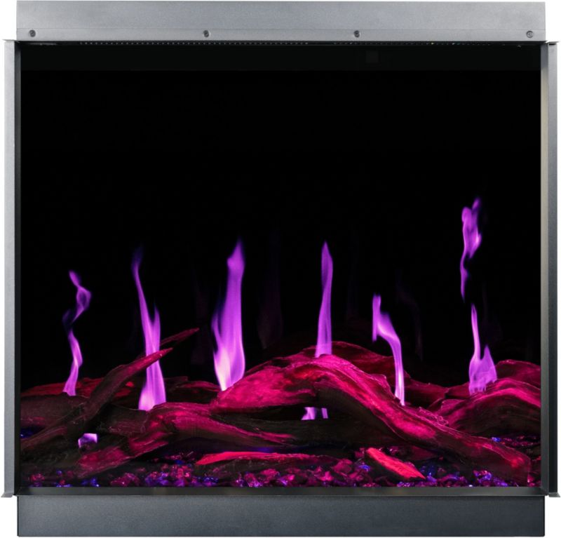 Elektrisk Pejs Gold 74 74x72 cm Sort LED