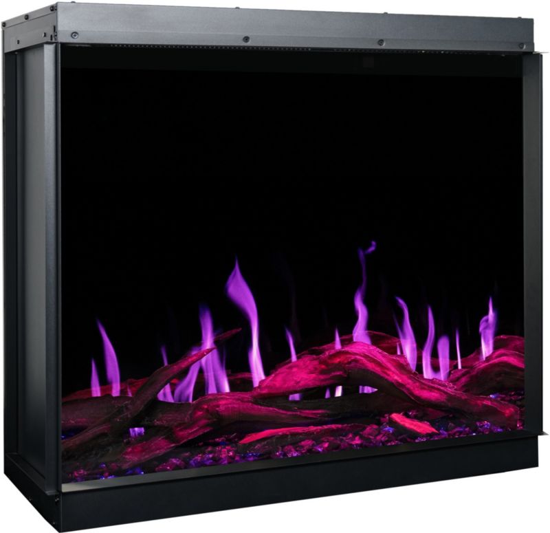 Elektrisk Pejs Gold 74 74x72 cm Sort LED