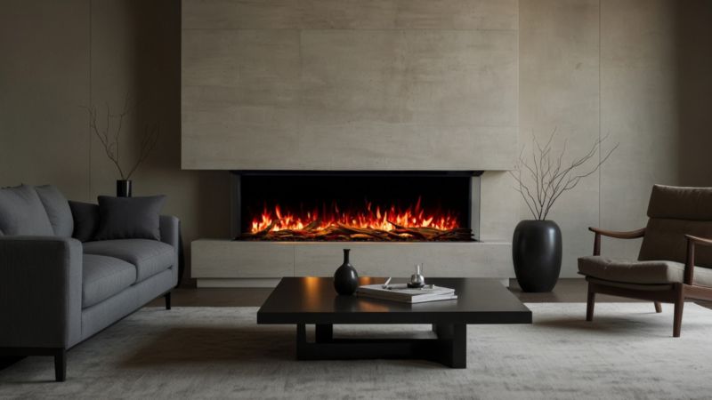 Elektrisk Pejs Superb 3D 80 Sort