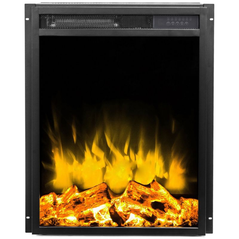 Elektrisk Pejseindsats LED 50 50x59 cm Sort