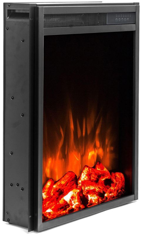 Elektrisk Pejseindsats LED 50 50x59 cm Sort