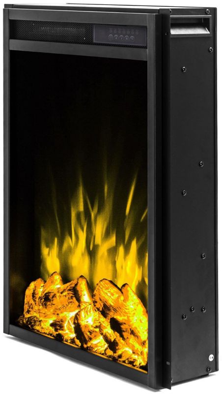 Elektrisk Pejseindsats LED 50 50x59 cm Sort