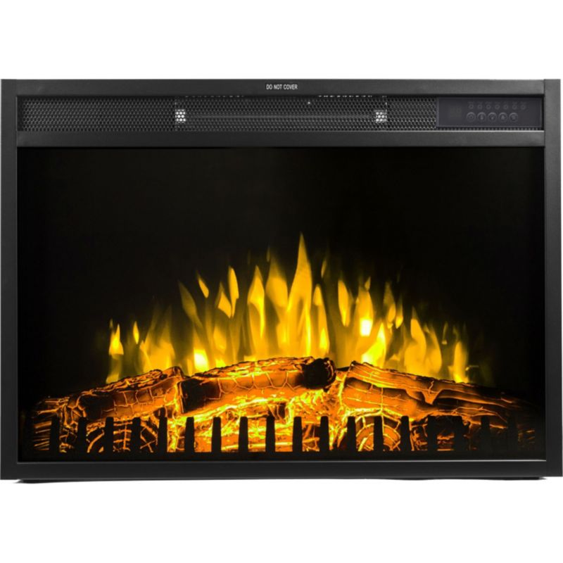 Elektrisk Pejseindsats LED 70 70x48 cm Sort Mat | 5903900301008