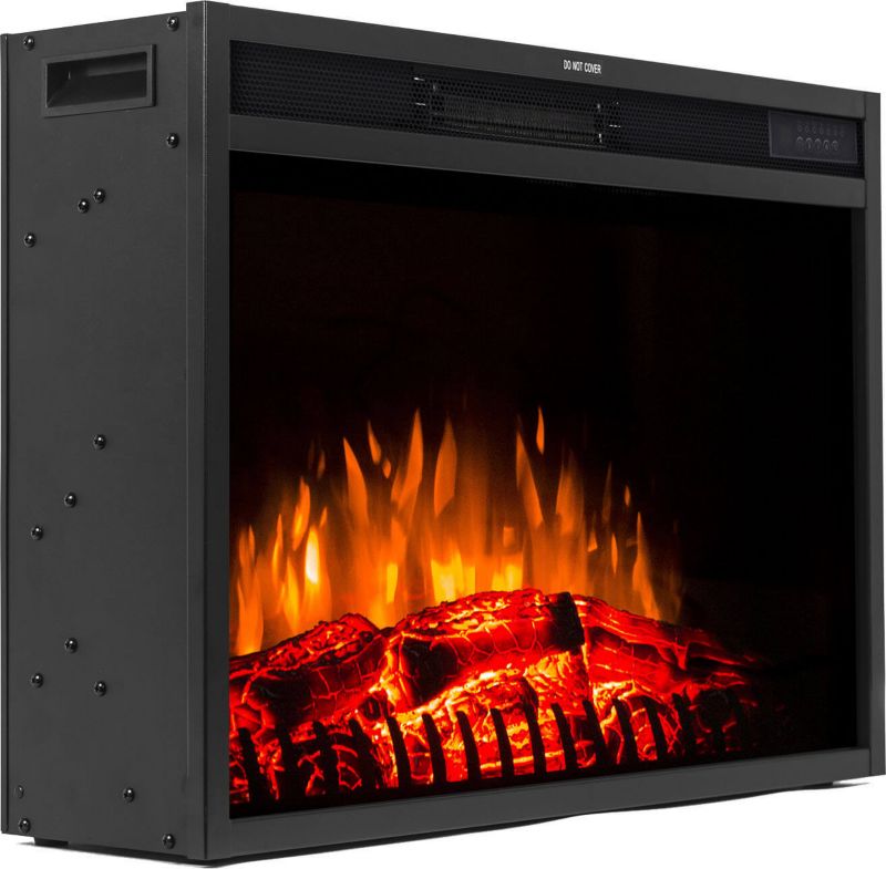 Elektrisk Pejseindsats LED 70 70x48 cm Sort Mat | 5903900301008