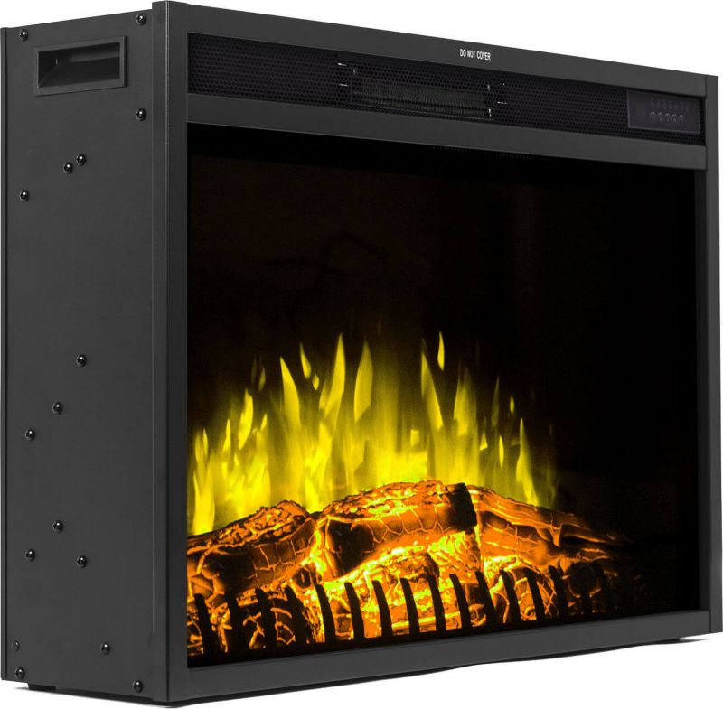 Elektrisk Pejseindsats LED 70 70x48 cm Sort Mat | 5903900301008