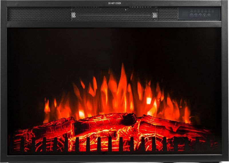 Elektrisk Pejseindsats LED 70 70x48 cm Sort Mat | 5903900301008