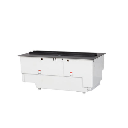 Elektrisk Pejskassette LED Indbygning 40,7x22 cm Sort