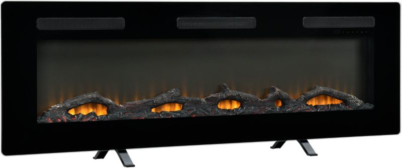 Elektrisk Pejs Sierra 122x47 cm Sort