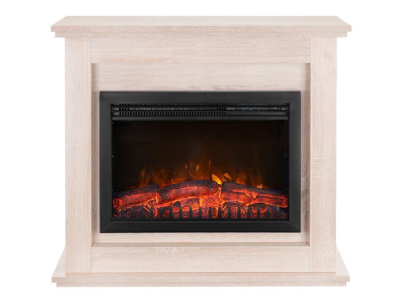 Ferretti Cloe Elektrisk Pejs med Sonoma Eg Portal – Hyggelig LED Flammeeffekt