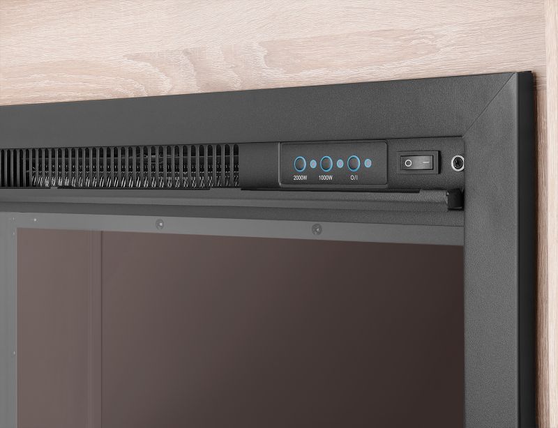 Ferretti Cloe Elektrisk Pejs med Sonoma Eg Portal – Hyggelig LED Flammeeffekt