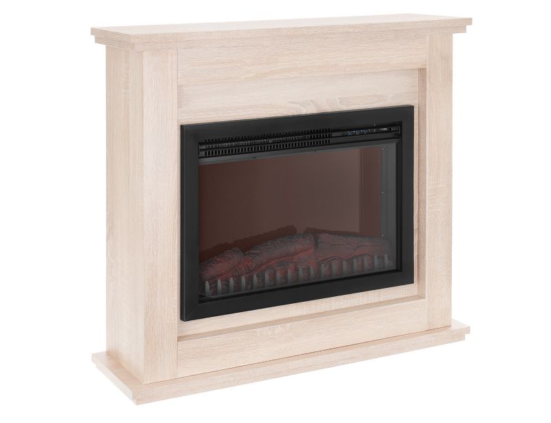 Ferretti Cloe Elektrisk Pejs med Sonoma Eg Portal – Hyggelig LED Flammeeffekt