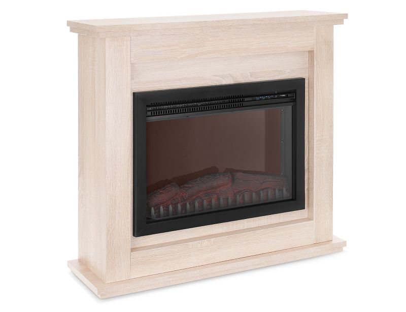 Ferretti Cloe Elektrisk Pejs med Sonoma Eg Portal – Hyggelig LED Flammeeffekt