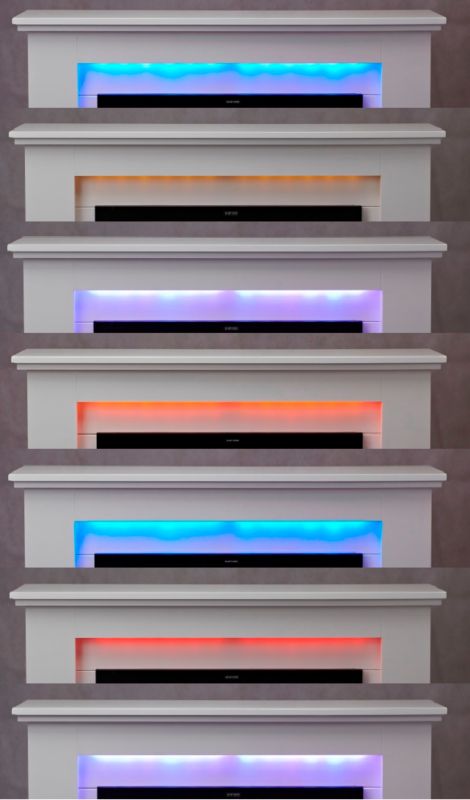 Ferretti Cloe Elektrisk Pejs med Sonoma Eg Portal – Hyggelig LED Flammeeffekt