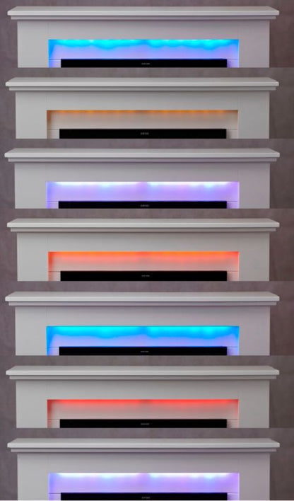 Ferretti Cloe Elektrisk Pejs med Sonoma Eg Portal – Hyggelig LED Flammeeffekt