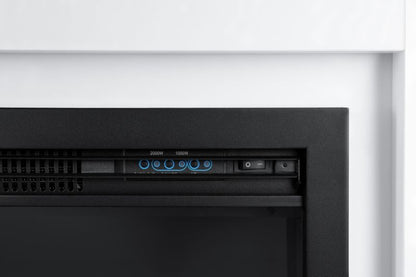 Ferretti Diana Hvid Portal Elektrisk Pejs med Realistisk LED Flammeeffekt