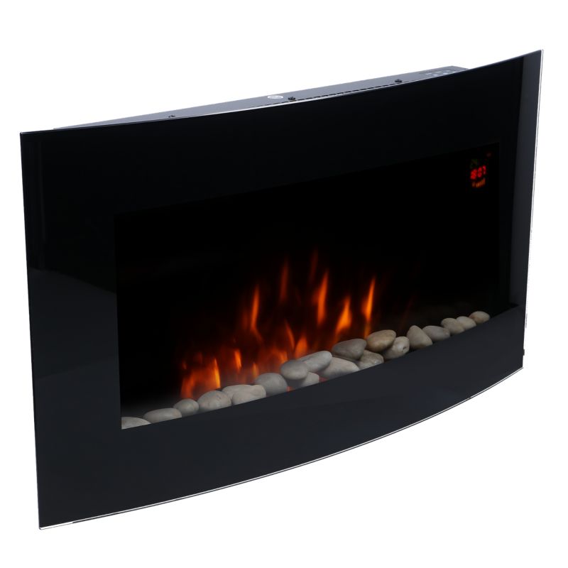 Elektrisk pejs FERRETTI Elena halvrund LED 71 cm - 1 stk