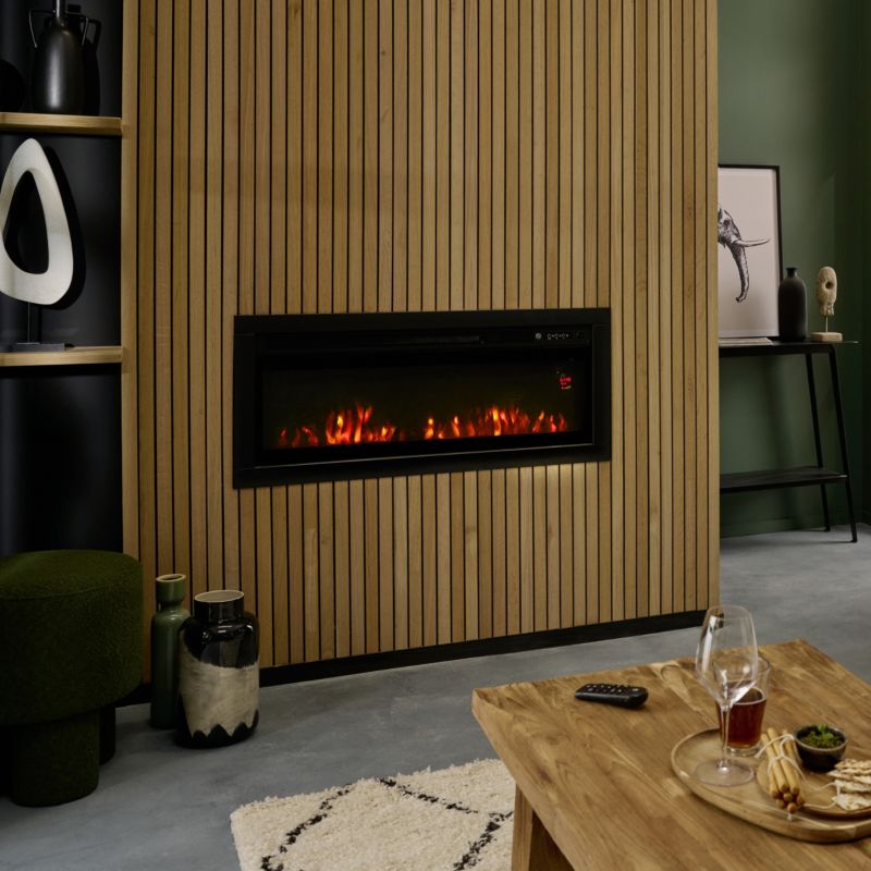 GoodHome Long indsats elektrisk pejs 2000 W